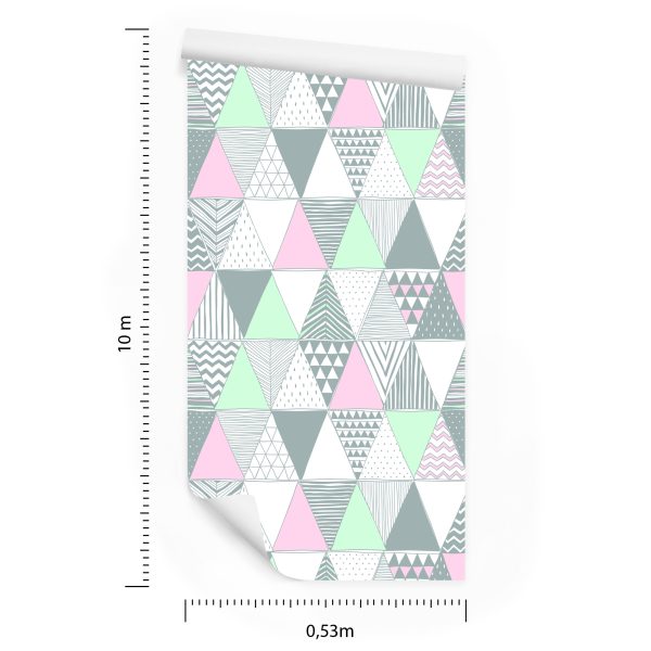 Behang Geometrisch - Kleurrijke Driehoeken - Afbeelding 8