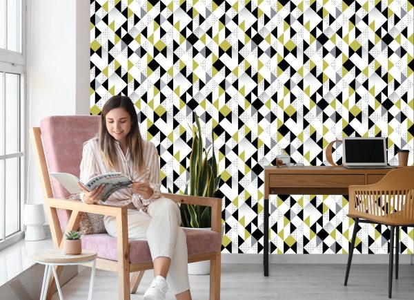 Behang Geometrisch - Kleurrijke Driehoeken - Afbeelding 7