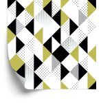 Behang Geometrisch - Kleurrijke Driehoeken