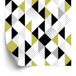 Behang Geometrisch - Kleurrijke Driehoeken