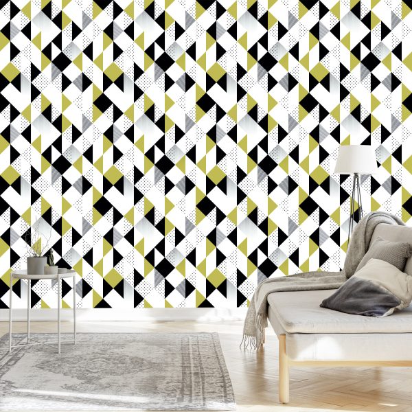 Behang Geometrisch - Kleurrijke Driehoeken - Afbeelding 3
