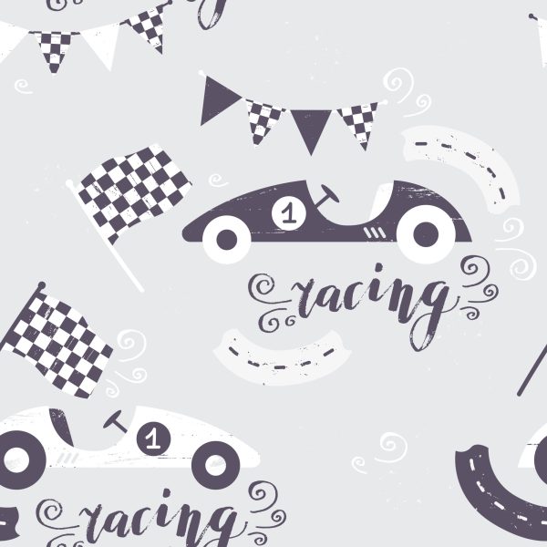 Behang Voor Kinderen - Oldtimerraces - Afbeelding 2