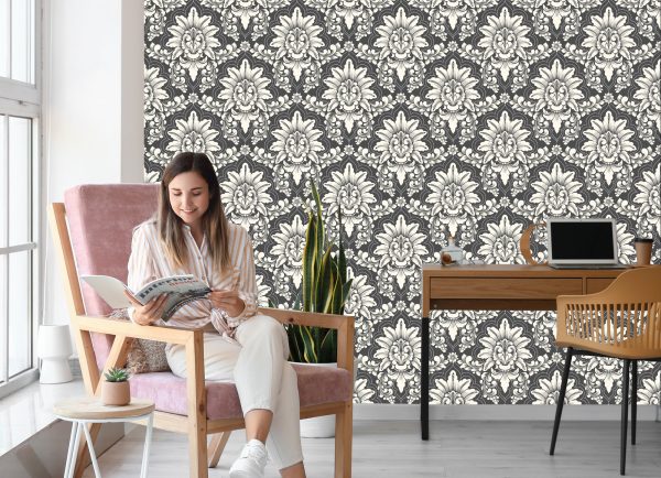 Behang Klassieke Koninklijke Ornamenten - Afbeelding 7
