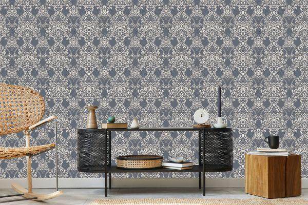 Behang Klassiek Bloemenornament - Afbeelding 5