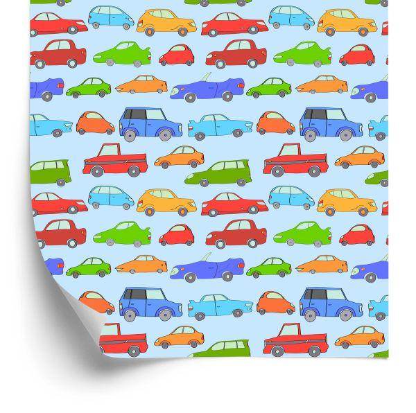 Behang Voor Kinderen - Kleurrijke Auto's
