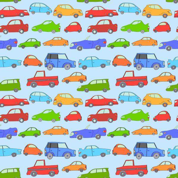 Behang Voor Kinderen - Kleurrijke Auto's - Afbeelding 2