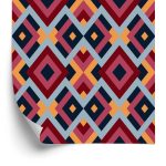 Behang Geometrisch - Kleurrijke Diamanten