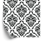 Behang Klassieke Zwart-Witte Ornamenten