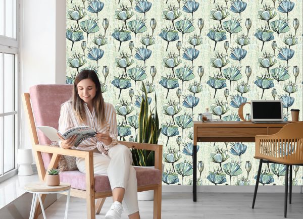 Behang Vintage Tulpen - Afbeelding 7