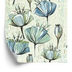 Behang Vintage Tulpen