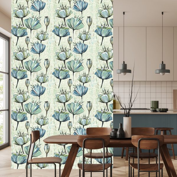 Behang Vintage Tulpen - Afbeelding 4