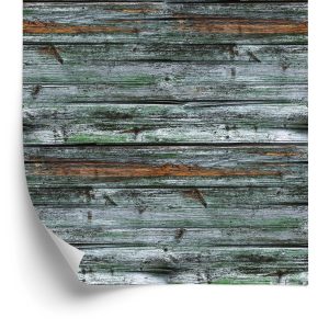 Behang Grijze Tinten Houten Planken