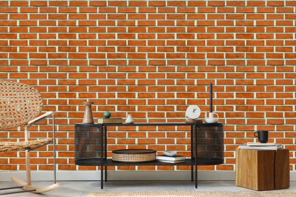 Behang 3D-Effect Van Baksteen - Afbeelding 5