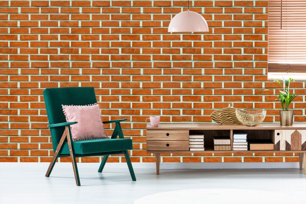 Behang 3D-Effect Van Baksteen - Afbeelding 6