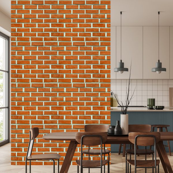 Behang 3D-Effect Van Baksteen - Afbeelding 4