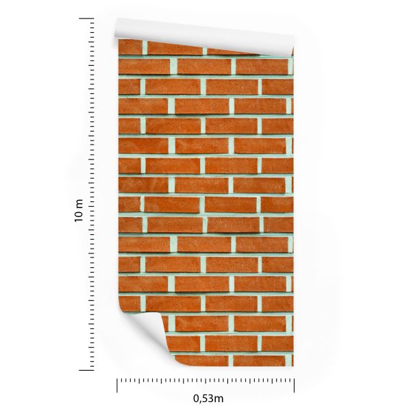 Behang 3D-Effect Van Baksteen - Afbeelding 8