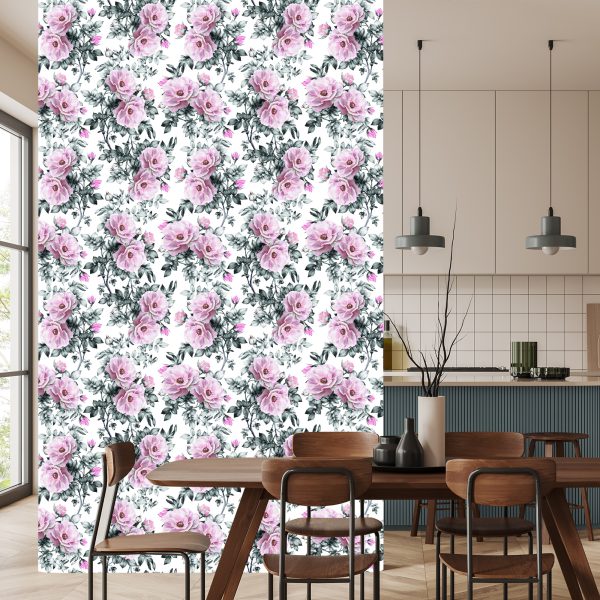 Behang Prachtige Pastelkleurige Bloemen - Afbeelding 4