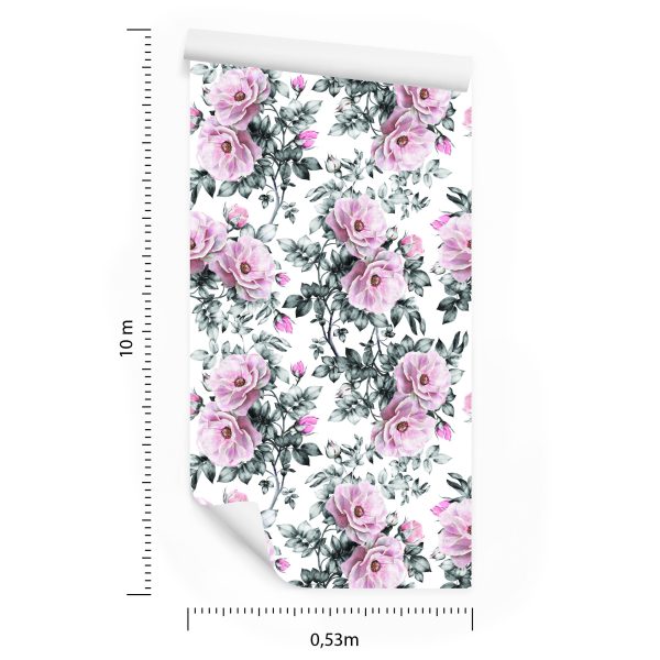 Behang Prachtige Pastelkleurige Bloemen - Afbeelding 8