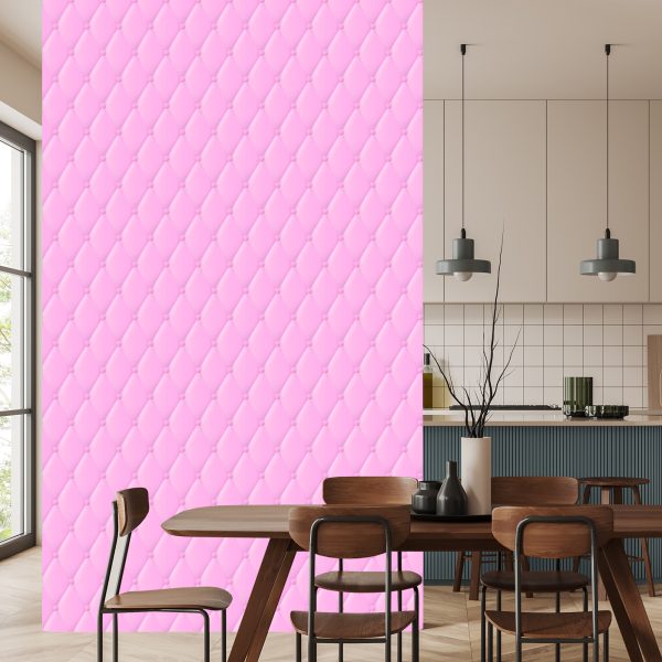 Behang Gewatteerd Roze Patroon - Afbeelding 4