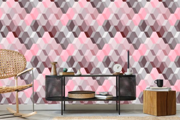 Behang 3D - Modernistisch Geometrisch Patroon - Afbeelding 5