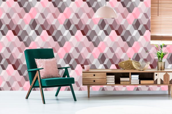 Behang 3D - Modernistisch Geometrisch Patroon - Afbeelding 6