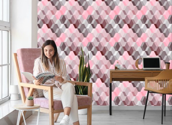 Behang 3D - Modernistisch Geometrisch Patroon - Afbeelding 7