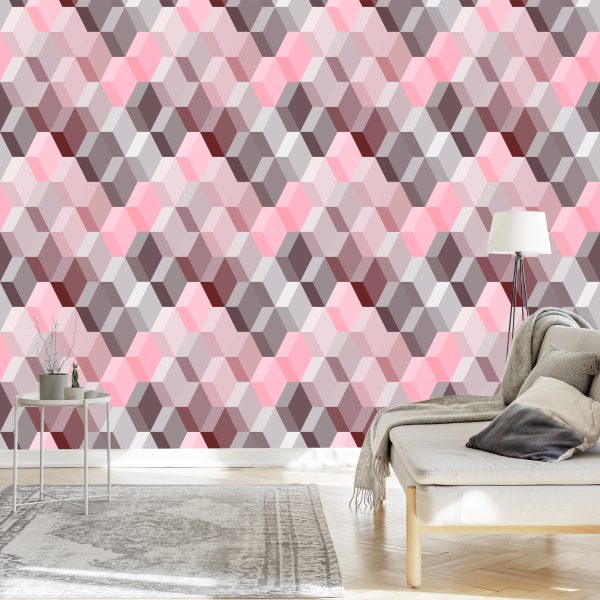 Behang 3D - Modernistisch Geometrisch Patroon - Afbeelding 3