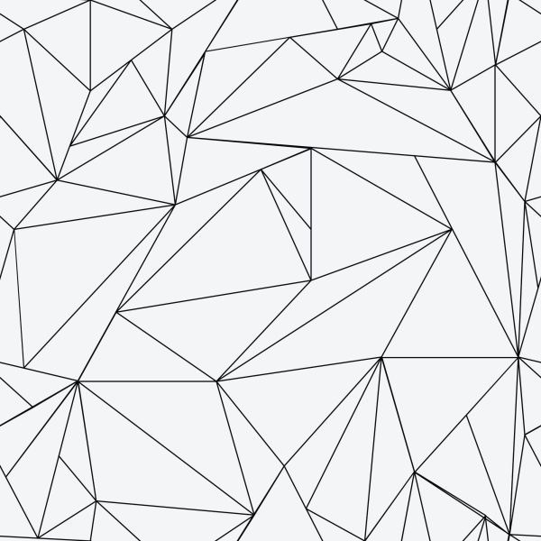 Behang Zwart-Wit Geometrisch Patroon - Afbeelding 2