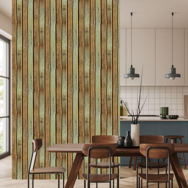 Behang Zoals Houten Planken - Afbeelding 4