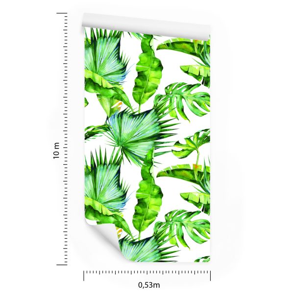 Behang Tropische Jungle Bladeren - Afbeelding 8
