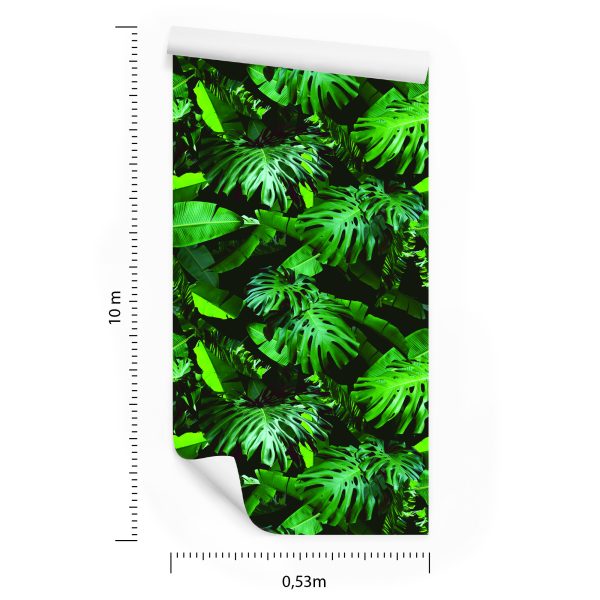 Behang Moderne Groene Bladeren - Afbeelding 8