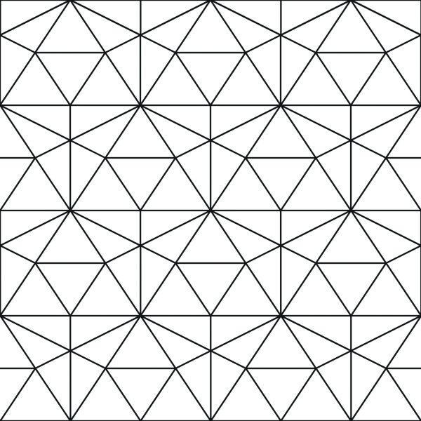 Behang Zwart-Wit Geometrisch Patroon - Afbeelding 2