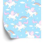 Behang Voor Kinderen - Schattige Eenhoorn - Pegasi