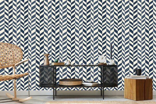Behang Geometrisch-Retro - Afbeelding 5