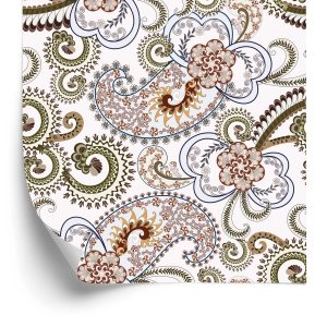 Behang Kleurrijk Paisley-Patroon