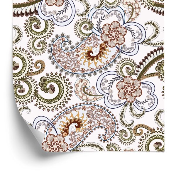 Behang Kleurrijk Paisley-Patroon
