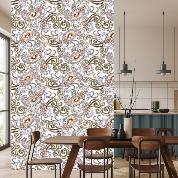 Behang Kleurrijk Paisley-Patroon - Afbeelding 4