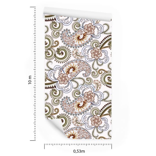 Behang Kleurrijk Paisley-Patroon - Afbeelding 8