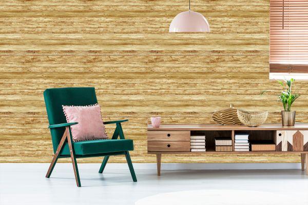 Behang Horizontale Houten Planken - Afbeelding 6