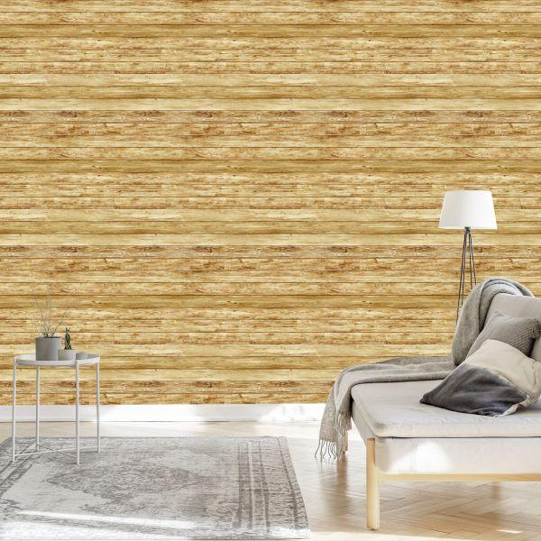 Behang Horizontale Houten Planken - Afbeelding 3