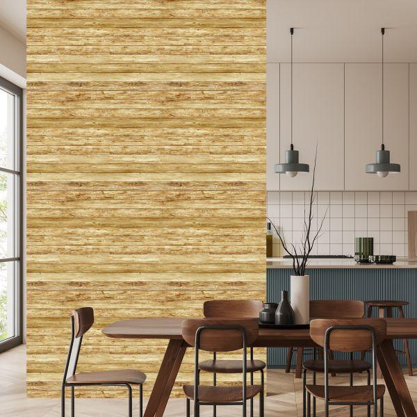 Behang Horizontale Houten Planken - Afbeelding 4