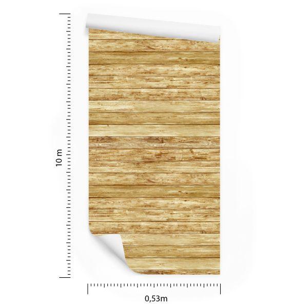 Behang Horizontale Houten Planken - Afbeelding 8