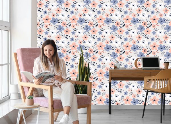 Behang Kleurrijke Lentebloemen - Afbeelding 7