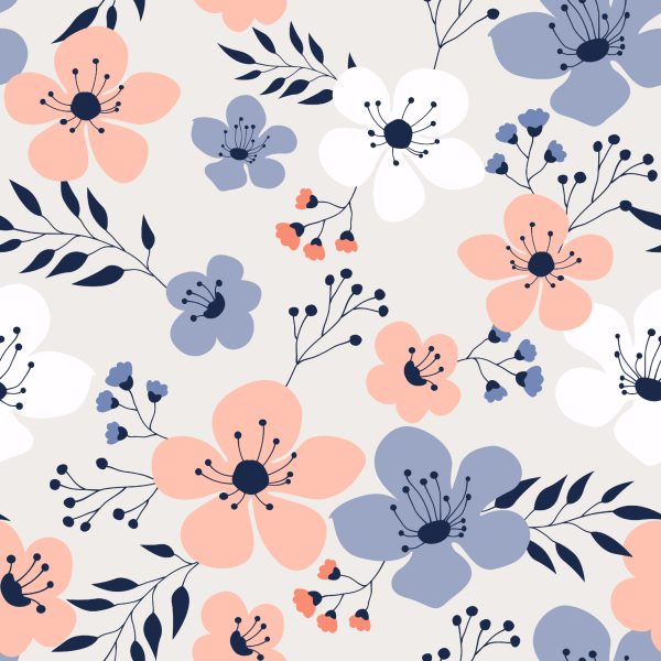 Behang Kleurrijke Lentebloemen - Afbeelding 2