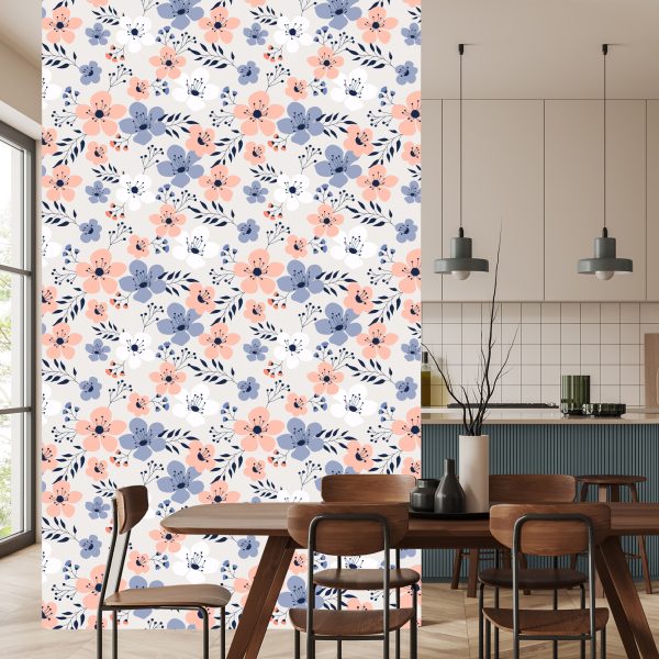 Behang Kleurrijke Lentebloemen - Afbeelding 4