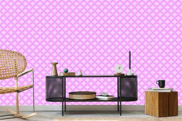 Behang Gewatteerd - Roze - Afbeelding 5