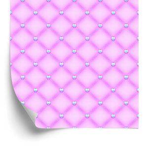Behang Gewatteerd - Roze