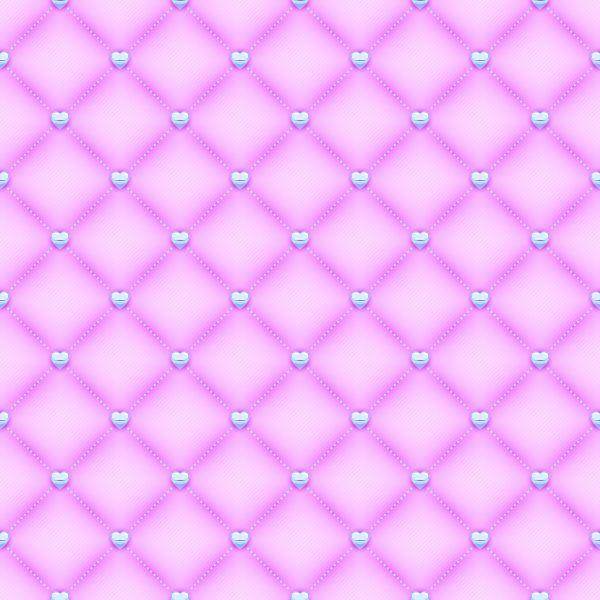 Behang Gewatteerd - Roze - Afbeelding 2