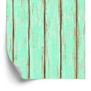 Behang Kleurrijke Houten Planken Met Chips