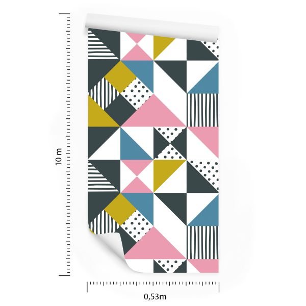 Behang Geometrisch - Kleurrijke Driehoeken - Afbeelding 8